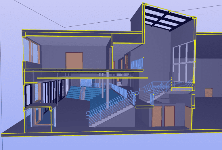 Geograf Digital Froyland Skole BIM 3D Modell